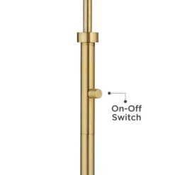Possini Euro Design Kipling Modern 62 1/2" Tall Downbridge Arc Floor Lamp Warm Gold Metal Clear Glass Shade For Living Room Reading House -Target Lighting Store GUEST 03897370 d579 4191 b61f b373c42cdd22