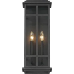 Possini Euro Design Modern Industrial Outdoor Wall Light Fixture Cool Black Windowpane Frame 20" For Post Exterior Barn Deck House -Target Lighting Store GUEST 0523b5ee b117 487c afef 31184dbadaf3