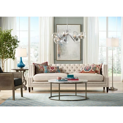 Possini Euro Design Roxie Modern Floor Lamp Standing 65 1/2" Tall Brushed Nickel Sheer Linen Double Drum Shade for Living Room Bedroom Office House Possini Euro Design Roxie Modern Floor Lamp Standing 65 1/2" Tall Brushed Nickel Sheer Linen Double Drum Shade For Living Room Bedroom Office House -Target Lighting Store GUEST 08929d60 e93f 45c5 b9a9 a1bd28b63482