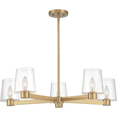 Possini Euro Design Satiny Gold Pendant Chandelier 27 1/4" Wide Modern Clear Glass Shades 5-Light Fixture for Dining Room House Possini Euro Design Satiny Gold Pendant Chandelier 27 1/4" Wide Modern Clear Glass Shades 5-Light Fixture For Dining Room House -Target Lighting Store GUEST 0a12ef60 a05f 4b14 b26d c11226a334c4