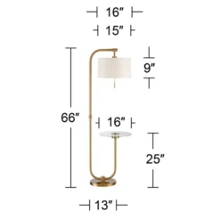 Possini Euro Design Volta Modern Floor Lamp With Tray Table 66" Tall Brass USB Charging Port White Drum Shade For Living Room Bedroom Office House 7 Possini Euro Design Volta Modern Floor Lamp With Tray Table 66" Tall Brass USB Charging Port White Drum Shade For Living Room Bedroom Office House -Target Lighting Store GUEST 0b51f10c f28d 4873 a815 588c573b8b5f