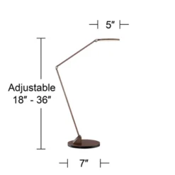 Possini Euro Design Magnum Modern Desk Lamp 36" Tall French Bronze Brown Metal LED Adjustable For Bedroom Living Room Bedside Nightstand Office House -Target Lighting Store GUEST 0c703c4b 8a49 4002 89bb 0d0c4a6414bf