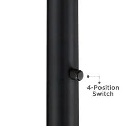 Possini Euro Design Modern Torchiere Floor Lamp Light Blaster LED 72.25" Tall Antique Brass And Matte Black Opal Glass For Living Room Bedroom -Target Lighting Store GUEST 1158857a 5014 42b3 a238 8250ae5c8fa4