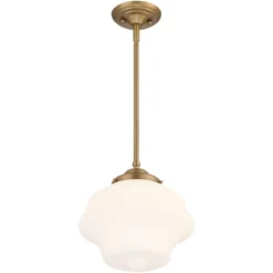 Possini Euro Design Soft Gold Mini Pendant Light 11" Wide Modern Schoolhouse Opal Glass Shade For Dining Living Room House Island -Target Lighting Store GUEST 1180e4fc dd47 43ef 8dcd e82441a0af61