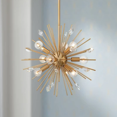 Possini Euro Design Janae Warm Gold Sputnik Chandelier 18" Wide Modern Crystal 9-Light Fixture for Dining Room House Foyer Kitchen Island Entryway Possini Euro Design Janae Warm Gold Sputnik Chandelier 18" Wide Modern Crystal 9-Light Fixture For Dining Room House Foyer Kitchen Island Entryway -Target Lighting Store GUEST 126a1845 beee 420f b61a 9047b12e99d7