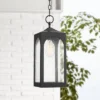 Possini Euro Design Modern Outdoor Hanging Light Fixture Matte Black Steel 19" Clear Seedy Glass Panels For Exterior House Porch -Target Lighting Store GUEST 146175d2 8964 4abb a9b1 8e364afe8359
