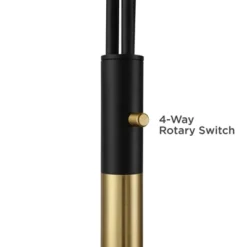 Possini Euro Design Rayne Modern Arc Floor Lamp 72" Tall Gold Black 3 Light LED Adjustable Arm Frosted Glass Globe Shade For Living Room Reading Home -Target Lighting Store GUEST 15b63ebb e048 4f7c a360 3f5bf058fbf3