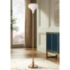 Possini Euro Design Cecil Modern Industrial Torchiere Floor Lamp 71" Tall Warm Gold Metal Opal Glass Shade For Living Room Bedroom Office House Home -Target Lighting Store GUEST 1b537356 2b67 4580 a9bf b2a8b653cde8