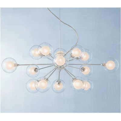 Possini Euro Design Spheres Chrome Chandelier 30" Wide Mid Century Modern Sputnik Glass Shade 15-Light Fixture for Dining Room House Kitchen Island Possini Euro Design Spheres Chrome Chandelier 30" Wide Mid Century Modern Sputnik Glass Shade 15-Light Fixture For Dining Room House Kitchen Island -Target Lighting Store GUEST 202dd287 43ba 46a0 9941 18f28bdf72ac