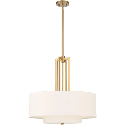Possini Euro Design Sundry Warm Brass Pendant Chandelier 24" Wide Modern Double Drum Shades 4-Light Fixture for Dining Room House Foyer Kitchen Island Possini Euro Design Sundry Warm Brass Pendant Chandelier 24" Wide Modern Double Drum Shades 4-Light Fixture For Dining Room House Foyer Kitchen Island -Target Lighting Store GUEST 255702f2 17a5 451c a35d 849d569e4b27