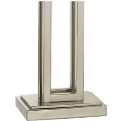 Possini Euro Design Modern Table Lamps 30" Tall Set Of 2 Brushed Nickel Open Rectangular White Box Shade For Living Room Family Bedroom -Target Lighting Store GUEST 2f193d2c e3a4 44f8 aeb1 b918f7d4e952