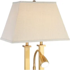 Possini Euro Design Possini Euro Deacon Brass Gooseneck Lamps With USB Port And Outlet Set Of 2 -Target Lighting Store GUEST 306b6ac7 ad8b 4c46 88ff d391c96fbd44