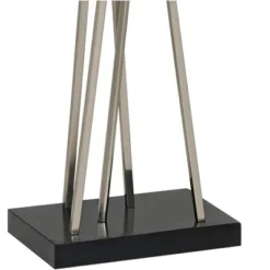 Possini Euro Design Modern Floor Lamp 63.5" Tall Brushed Steel Asymmetry White Linen Rectangular Shade For Living Room Reading Bedroom Office -Target Lighting Store GUEST 340aa1b3 08bb 4e73 8ab3 2bba4217eb70