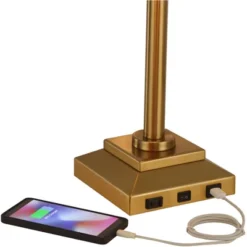 Possini Euro Design Camber Workstation Warm Gold Swing Arm Desk Lamp With Outlet And USB Port -Target Lighting Store GUEST 355abc20 d48f 425d 8fca 527ebc146945