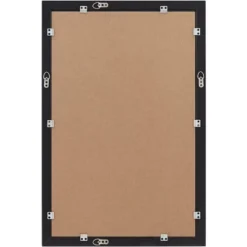 Possini Euro Design Metzeo Rectangular Vanity Decorative Wall Mirror Modern Beveled Edge Matte Black Metal Frame 22" Wide Bathroom -Target Lighting Store GUEST 35fd964d 70b6 4577 9cee b144319cfef3