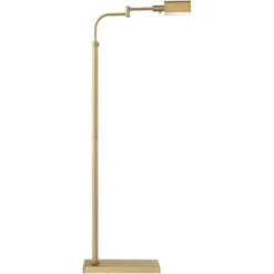 Possini Euro Design Keegan Traditional Pharmacy Floor Lamp 54 1/4" Tall Warm Gold Adjustable Swing Arm Metal Tent Shade For Living Room Reading -Target Lighting Store GUEST 36db6f0b a08e 43c2 a974 7df10f07cf8d