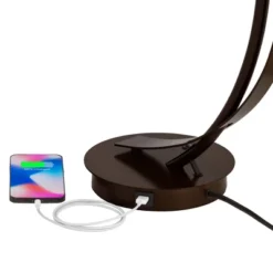 Possini Euro Design Modern Accent Table Lamp With USB Port Filament LED 22.5" High Bronze Metal Glass Dome Shade For Living Room Desk Bedroom -Target Lighting Store GUEST 3a0ec40d ca77 4c27 a7c5 97afa95de114