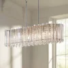 Possini Euro Design Mirabell Chrome Linear Island Pendant Chandelier 34" Wide Modern LED Clear Glass Crystal 6-Light Fixture For Dining Room Kitchen -Target Lighting Store GUEST 3d7a54d9 934c 40a6 a587 eb408c58c24b
