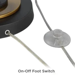 Possini Euro Design Mid Century Modern Torchiere Lamp 4-Light 68" Tall Antique Brass Off White Linen Cone Shade Living Room Office Uplight -Target Lighting Store GUEST 3f62cbac 29d2 4569 b090 994d9751c724