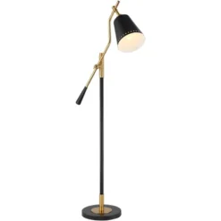 Possini Euro Design Modern Pharmacy Floor Lamp 54" Tall Matte Black Warm Gold Adjustable Metal Shade For Living Room Reading House 7 Possini Euro Design Modern Pharmacy Floor Lamp 54" Tall Matte Black Warm Gold Adjustable Metal Shade For Living Room Reading House -Target Lighting Store GUEST 4335ad53 a63c 46ae 8708 a3dbcc88ea94