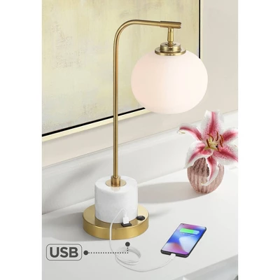 Possini Euro Design Barclay Modern Desk Lamp 23" High Warm Gold with USB Charging Port Frosted Glass Shade for Bedroom Living Room Bedside Office Kids Possini Euro Design Barclay Modern Desk Lamp 23" High Warm Gold With USB Charging Port Frosted Glass Shade For Bedroom Living Room Bedside Office Kids -Target Lighting Store GUEST 47970eb3 ee34 4692 88c1 57d121c5e911