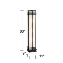 Possini Euro Design Modern Art Deco Floor Lamp Standing 60" Tall Espresso Wood Beige Linen Column Shade For Living Room Bedroom Office House Home -Target Lighting Store GUEST 48ae3e29 0ae4 4a82 abd2 da3971a05e3d