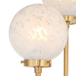 Possini Euro Design Mid Century Modern Glam Style Floor Lamp 4-Light LED 68.5" Tall Warm Gold Glass Globe Shade For Living Room House Uplight -Target Lighting Store GUEST 4943709e d125 446d 819c 68c1ce2db93f