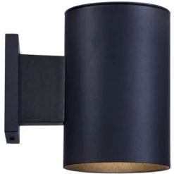 Possini Euro Design Modern Outdoor Wall Light Fixture Black LED Downlight 7 1/2" Cylinder Shade For Exterior Barn Deck House Porch Yard Patio Outside -Target Lighting Store GUEST 4cd58e08 bc3c 4baf 938c f5249ab28e35