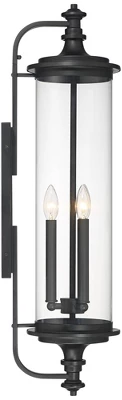 Possini Euro Design Medici Modern Outdoor Wall Light Fixture Black 32 1/4" Clear Glass Cylinder Shade for Post Exterior Barn Deck House Porch Yard Possini Euro Design Medici Modern Outdoor Wall Light Fixture Black 32 1/4" Clear Glass Cylinder Shade For Post Exterior Barn Deck House Porch Yard -Target Lighting Store GUEST 4d414a07 b15d 4130 88cb ae1315959741