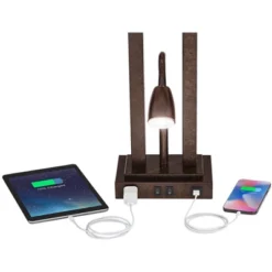 Possini Euro Design Possini Euro Deacon Bronze Gooseneck Lamps With USB And Outlet Set Of 2 -Target Lighting Store GUEST 4db32ed7 0804 479a af43 afecd341a8a6