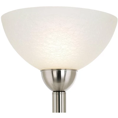 Possini Euro Design Alexei Modern Torchiere Floor Lamp with Side Lights 72" Tall Brushed Nickel White Crackle Glass for Living Room Reading Bedroom Possini Euro Design Alexei Modern Torchiere Floor Lamp With Side Lights 72" Tall Brushed Nickel White Crackle Glass For Living Room Reading Bedroom -Target Lighting Store GUEST 4e7dab01 6112 4a4e 9819 6fdb6f76e9f0