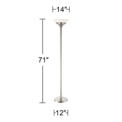Possini Euro Design Metro Modern Torchiere Floor Lamp 71" Tall Brushed Nickel Frosted White Acrylic Shade For Living Room Reading Bedroom Office House 3 Possini Euro Design Metro Modern Torchiere Floor Lamp 71" Tall Brushed Nickel Frosted White Acrylic Shade For Living Room Reading Bedroom Office House -Target Lighting Store GUEST 4f3fc5e2 f026 46ca 87c6 c900ff124dd0