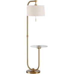 Possini Euro Design Volta Modern Floor Lamp With Tray Table 66" Tall Brass USB Charging Port White Drum Shade For Living Room Bedroom Office House 6 Possini Euro Design Volta Modern Floor Lamp With Tray Table 66" Tall Brass USB Charging Port White Drum Shade For Living Room Bedroom Office House -Target Lighting Store GUEST 504d6ab5 a449 4085 8afb 15f53df7a5ee