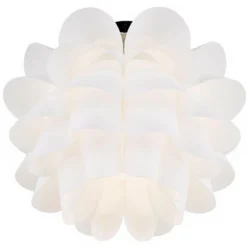 Possini Euro Design Modern Ceiling Light Semi Flush Mount Fixture 15 3/4" Wide White Flower For Bedroom Kitchen Living Room Hallway Bathroom House -Target Lighting Store GUEST 50739fc9 cd8a 4ae0 b4e3 aa80ec830366