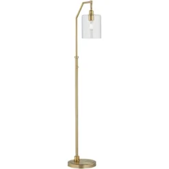 Possini Euro Design Kipling Modern 62 1/2" Tall Downbridge Arc Floor Lamp Warm Gold Metal Clear Glass Shade For Living Room Reading House -Target Lighting Store GUEST 52dbd3a2 6537 44d4 abc1 e679cd209df7