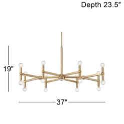 Possini Euro Design Marya Satin Brass Chandelier 37" Wide Modern 24-Light Fixture For Dining Room House Foyer Kitchen Island Entryway Bedroom Home 7 Possini Euro Design Marya Satin Brass Chandelier 37" Wide Modern 24-Light Fixture For Dining Room House Foyer Kitchen Island Entryway Bedroom Home -Target Lighting Store GUEST 57077a84 ab71 4282 a99f 9e7bd065d784