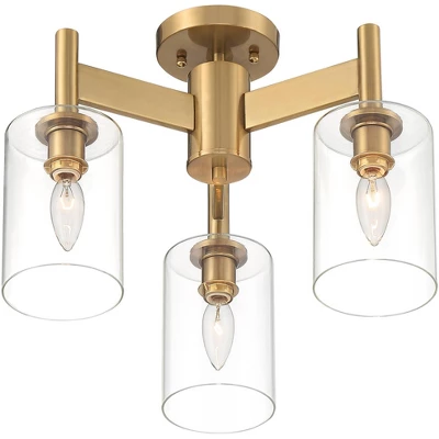 Possini Euro Design Lantico Modern Ceiling Light Semi Flush Mount Fixture 17" Wide Gold 3-Light Clear Glass for Bedroom Kitchen Living Room Hallway Possini Euro Design Lantico Modern Ceiling Light Semi Flush Mount Fixture 17" Wide Gold 3-Light Clear Glass For Bedroom Kitchen Living Room Hallway -Target Lighting Store GUEST 588bdcb7 6e47 47c6 abca ad84875dee6a