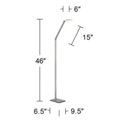 Possini Euro Design Bentley Modern Task Floor Lamp 61" Tall Silver LED Touch On Off Adjustable Head For Living Room Reading Bedroom Office House Home -Target Lighting Store GUEST 5acd9afb cd48 46c0 b1f6 0ad88cb90cbe
