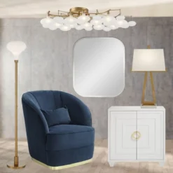 Possini Euro Design Cecil Modern Industrial Torchiere Floor Lamp 71" Tall Warm Gold Metal Opal Glass Shade For Living Room Bedroom Office House Home -Target Lighting Store GUEST 5c77818d bd3b 4db1 9629 ded5da3d570e