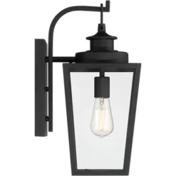 Possini Euro Design Ackerly Modern Outdoor Wall Light Fixture Textured Black 17 1/4" Clear Glass For Post Exterior Barn Deck House Porch Yard Patio -Target Lighting Store GUEST 6625166d 6b53 4b6e a5e9 23bda94cb8aa