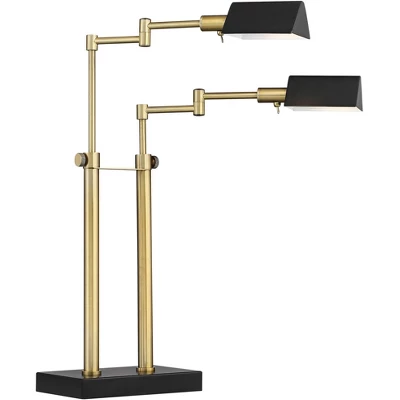 Possini Euro Design Keegan Modern Desk Lamp 24" High Warm Brass with Dual USB Charging Ports LED Adjustable Black Shade for Bedroom Living Room Desk Possini Euro Design Keegan Modern Desk Lamp 24" High Warm Brass With Dual USB Charging Ports LED Adjustable Black Shade For Bedroom Living Room Desk -Target Lighting Store GUEST 66df3b7f 2031 4a6b b64b b0ebfd7ab82a
