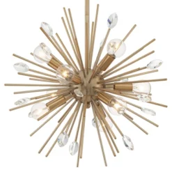 Possini Euro Design Janae Warm Gold Sputnik Chandelier 18" Wide Modern Crystal 9-Light Fixture For Dining Room House Foyer Kitchen Island Entryway 2 Possini Euro Design Janae Warm Gold Sputnik Chandelier 18" Wide Modern Crystal 9-Light Fixture For Dining Room House Foyer Kitchen Island Entryway -Target Lighting Store GUEST 6b3980c9 a748 4b63 8880 1a5782afbecb
