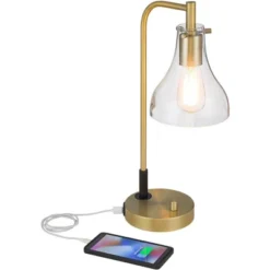 Possini Euro Design Possini Euro Kinzie Desk Lamp With Power Outlet And USB Ports Warm Gold -Target Lighting Store GUEST 6cb16c78 3b1f 4339 a01a f4eda0ff31ad