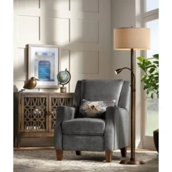 Possini Euro Design Traverse Modern Floor Lamp With LED Gooseneck Reading Light 64" Tall Oil Rubbed Bronze Oatmeal Drum Shade For Living Room Bedroom -Target Lighting Store GUEST 6eb60d76 db84 4637 b748 ded2a129f757