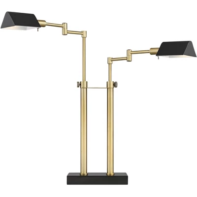 Possini Euro Design Keegan Modern Desk Lamp 24" High Warm Brass with Dual USB Charging Ports LED Adjustable Black Shade for Bedroom Living Room Desk Possini Euro Design Keegan Modern Desk Lamp 24" High Warm Brass With Dual USB Charging Ports LED Adjustable Black Shade For Bedroom Living Room Desk -Target Lighting Store GUEST 7251ebab 7e7a 4df5 88fe 68ff889d6594