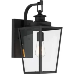 Possini Euro Design Ackerly Modern Outdoor Wall Light Fixture Textured Black 17 1/4" Clear Glass For Post Exterior Barn Deck House Porch Yard Patio -Target Lighting Store GUEST 738f3f2c 4656 468b bdbf 52c360a0b814