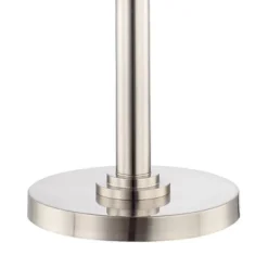 Possini Euro Design Light Blaster Art Deco Torchiere Floor Lamp 72 1/2" Tall Brushed Nickel LED Frosted Glass Bowl Shade For Living Room Bedroom House -Target Lighting Store GUEST 747359a6 d584 47ae b07c fb1b6d29859e