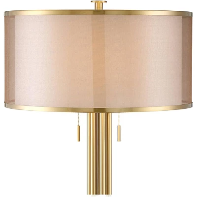 Possini Euro Design Granview Modern Floor Lamp 70 1/2" Tall Brass Metal Sheer Organza Outer Linen Inner Drum Shade for Living Room Bedroom Office Home Possini Euro Design Granview Modern Floor Lamp 70 1/2" Tall Brass Metal Sheer Organza Outer Linen Inner Drum Shade For Living Room Bedroom Office Home -Target Lighting Store GUEST 783622e8 aa81 46f6 acf1 abe62c48eeab