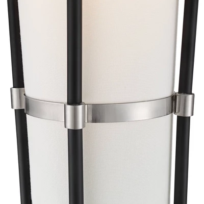 Possini Euro Design Flute Modern Torchiere Floor Lamp 64" Tall Satin Black Brushed Nickel White Linen Shade for Living Room Bedroom Office House Home Possini Euro Design Flute Modern Torchiere Floor Lamp 64" Tall Satin Black Brushed Nickel White Linen Shade For Living Room Bedroom Office House Home -Target Lighting Store GUEST 7deb77f2 e94e 4c7d a409 1079eeed0dcf