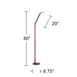 Possini Euro Design Magnum Modern Task Floor Lamp 61" Tall French Bronze Brown Metal LED Adjustable For Living Room Reading Bedroom Office House Home -Target Lighting Store GUEST 7e5da65c 8cda 428e 8445 14e1b6f5eaa2